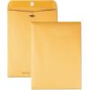 Quality Park Clasp Envelopes, Gummed, Brown Kraft, 9 x 12, 100 per Box, (QUA43090)