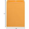 Quality Park Open-End Catalog Envelopes, Gummed, Brown Kraft, 10 x 13, 100 per Box, (41667)(10″ x 13″)