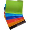 Oxford Poly File Folders, 24 Pack of Plastic File Folders, 1/3 Cut Tabs, for Letter Size Papers, Blue, Red, Orange, Light Blue, Green, Black (52004)(6)