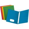 Oxford Two-Pocket Folders w/Fasteners, Assorted Colors ,Letter Size, 25 per box (57713)(25-Count)