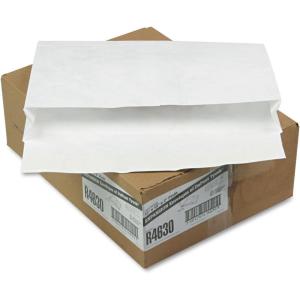 Open Side Expansion Mailers, Dupont Tyvek, #15, Cheese Blade Flap, Redi-Strip Closure, 10 X 15, White, 100/Carton