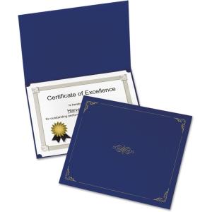 Oxford Certificate Holders, Letter Size, Burgundy, 5 per Pack5 (29900585BGD)(Blue)