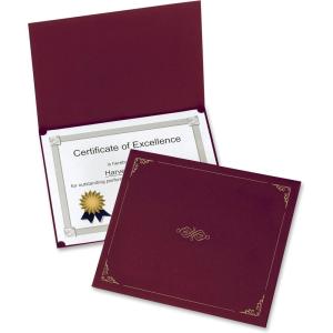 Oxford Certificate Holders, Letter Size, Burgundy, 5 per Pack5 (29900585BGD)(Burgundy)