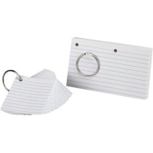 Oxford Just Flip it Punched Perforated Ruled Index Cards, 3 x 5 Inches, White, Pack of 75