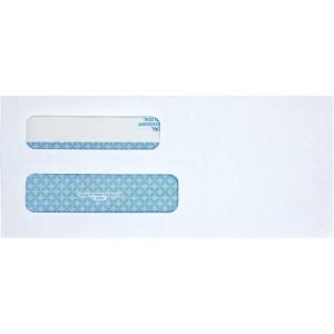 Quality Park 8-5/8 Double Window Envelopes, Redi-Seal, White Wove, 250 per Pack, (24531), Small