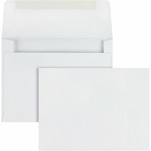Quality Park Greeting Card/Invitation Envelope, A-2, Square Flap, Gummed Closure, 4.38 X 5.75, White, 500/box