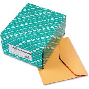 Quality Park Open-Side Booklet Envelope, Gummed, Brown Kraft, 12 x 10, 100 per Box, (54300)
