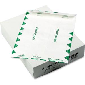 Quality Park Tyvek Envelopes, First Class, 9 x 12 inches, White, Box of 100 (R3130)