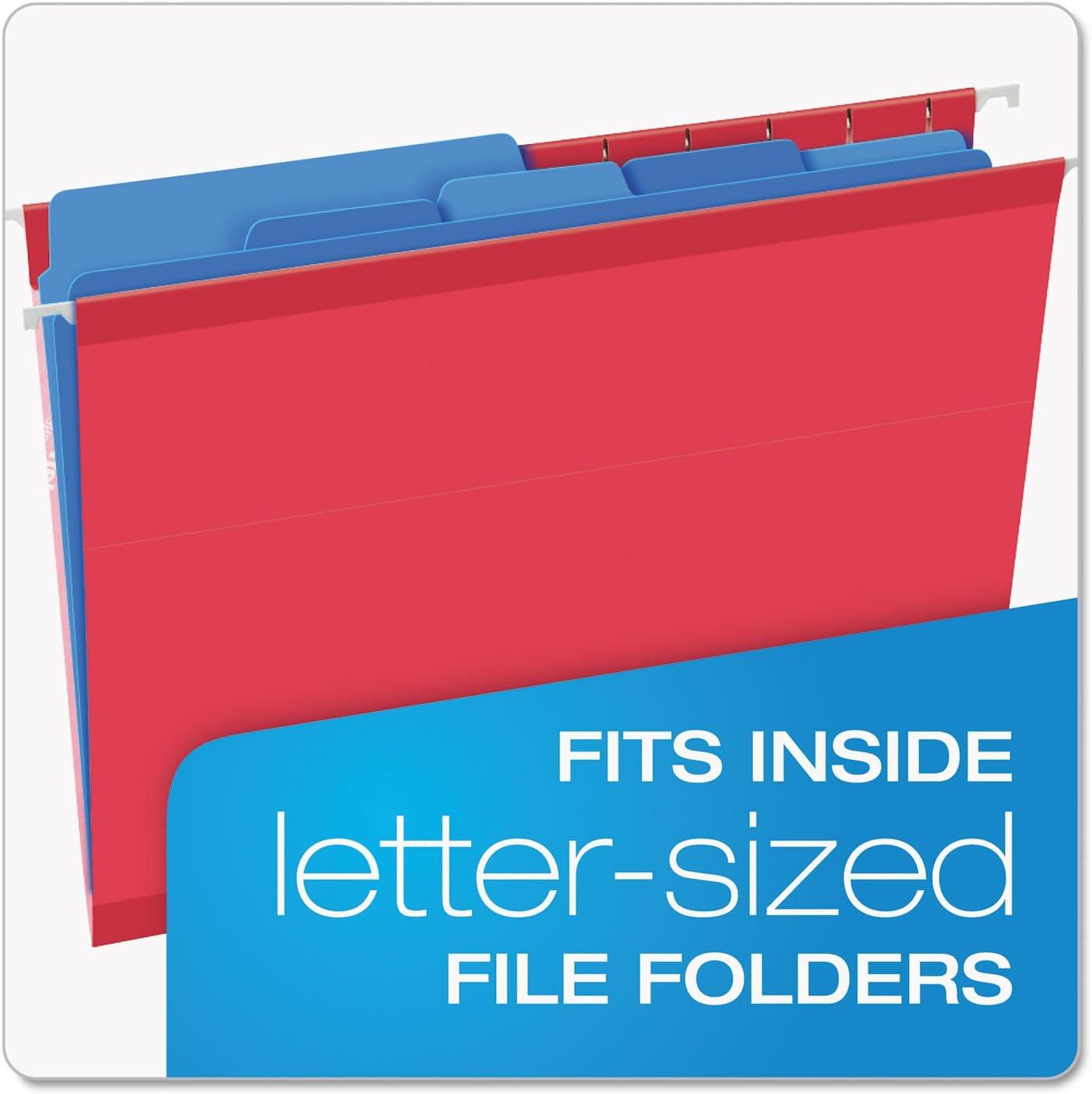 image:imagePendaflex Divide It Up File Folders Letter Size Assorted Colors 12Pack 10773Letter