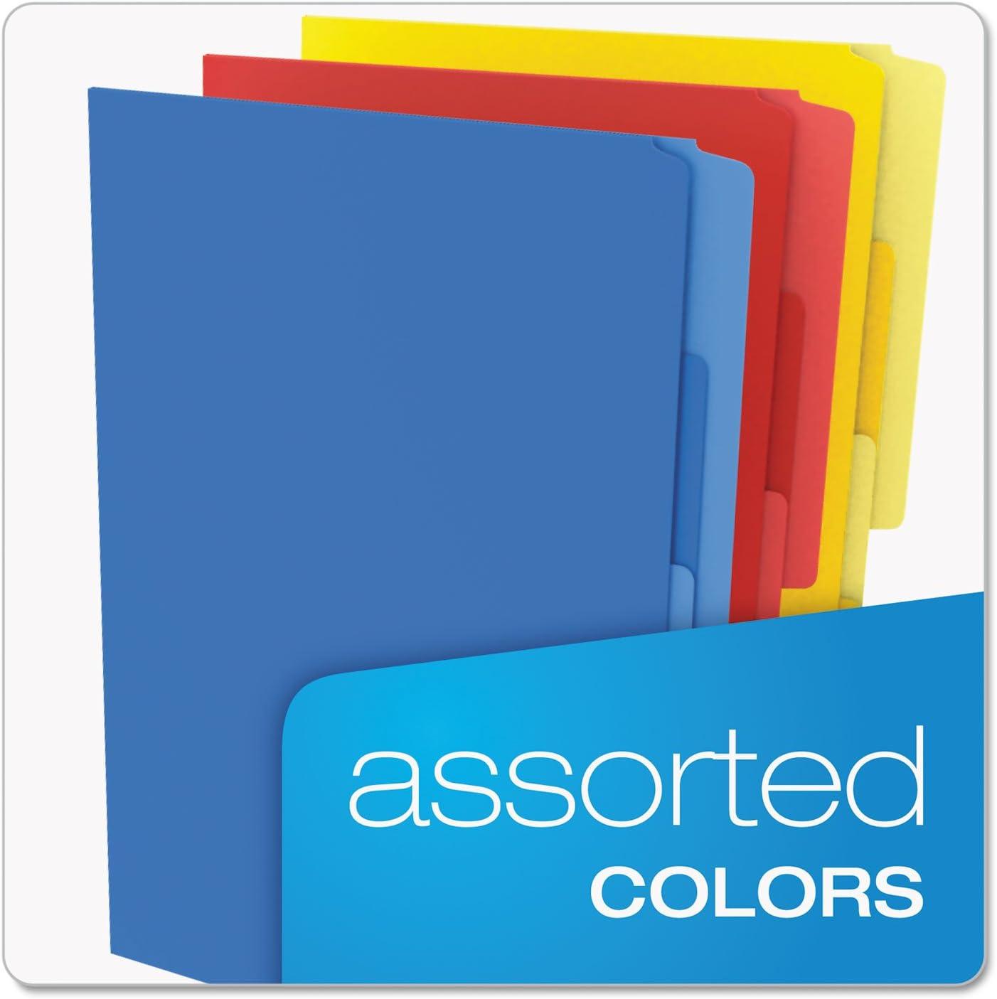 image:imagePendaflex Divide It Up File Folders Letter Size Assorted Colors 12Pack 10773Letter