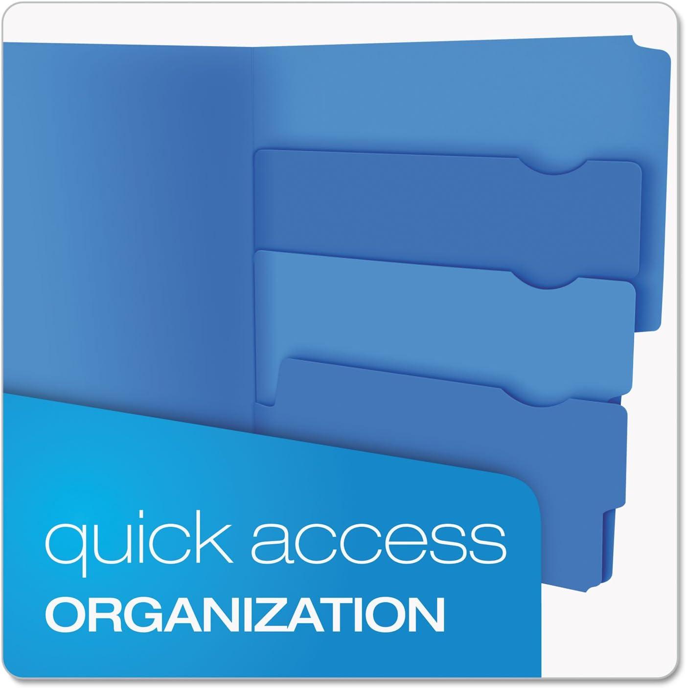 image:imagePendaflex Divide It Up File Folders Letter Size Assorted Colors 12Pack 10773Letter