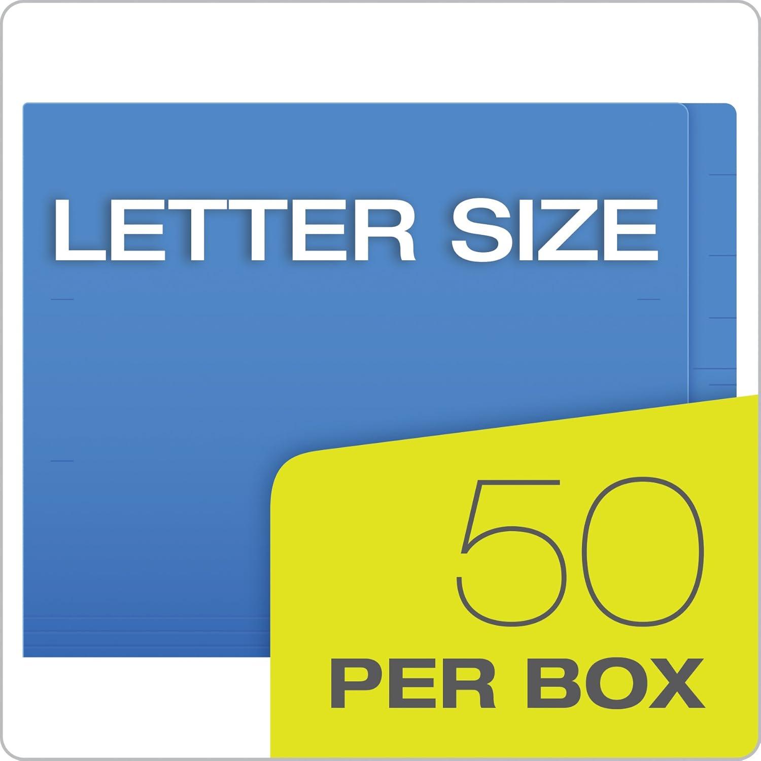 image:imagePendaflex H10U13BL Reinforced End Tab Expansion Folder Two Fasteners Letter Blue Box of 50Letter Pack of 5
