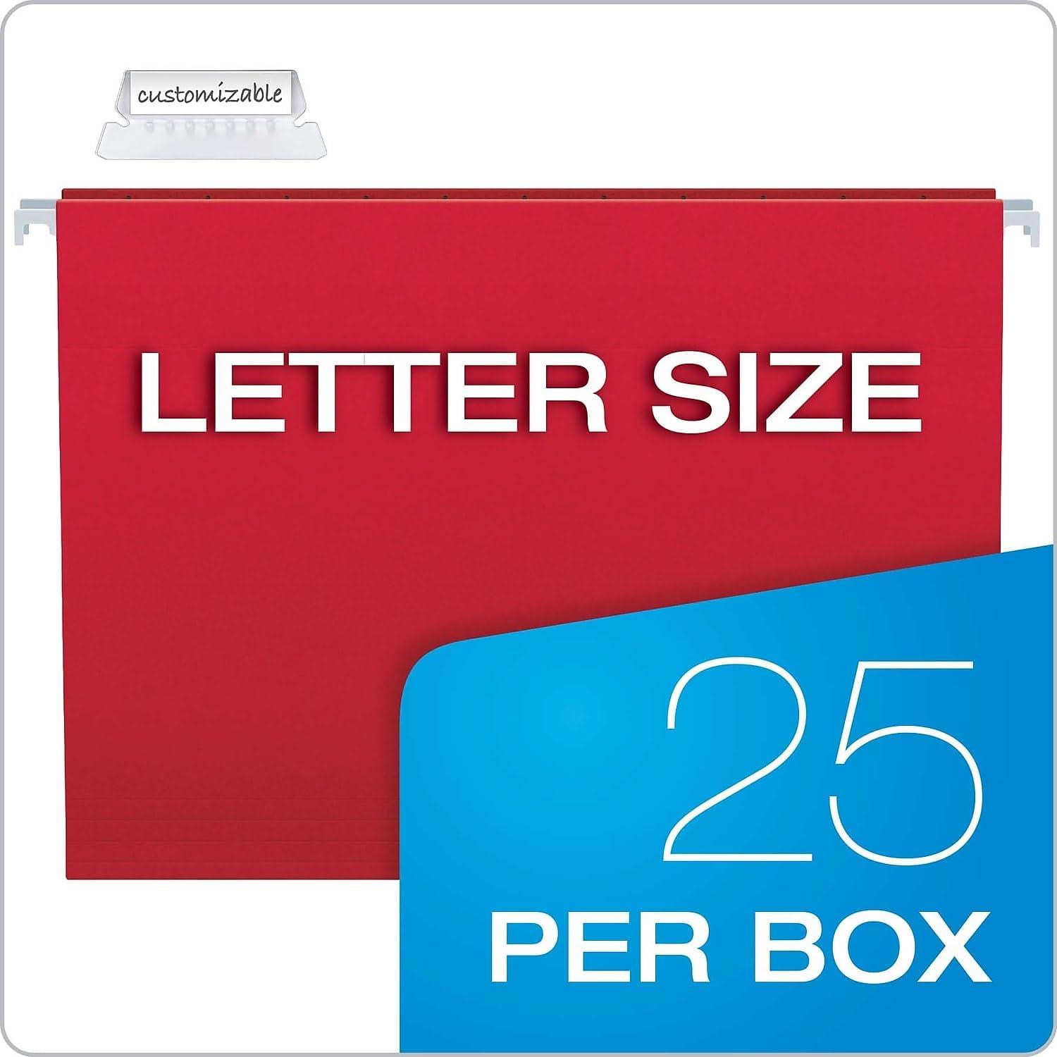 image:imagePendaflex Hanging File Folder Combo Kit 25 Hanging Folders with Tabs 50 File Folders Work from Home Starter Kit Assorted Letter Size 99199Letter