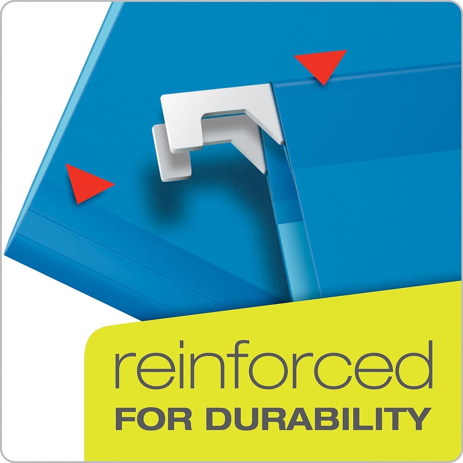 image:imagePendaflex PFX42623 ReadyTab Reinforced Hanging File Folders Letter Size Red 5 Tab 25BX 42623Blue