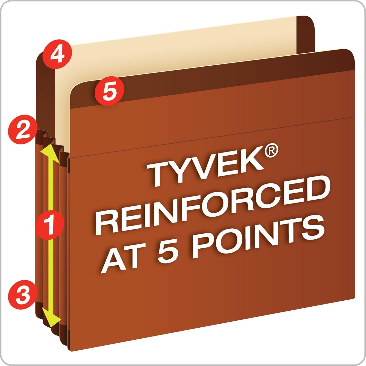 image:imagePendaflex Premium Reinforced File Pockets Letter Size Brown 35 Expansion 10BX 85343525 Expansion 5 Box