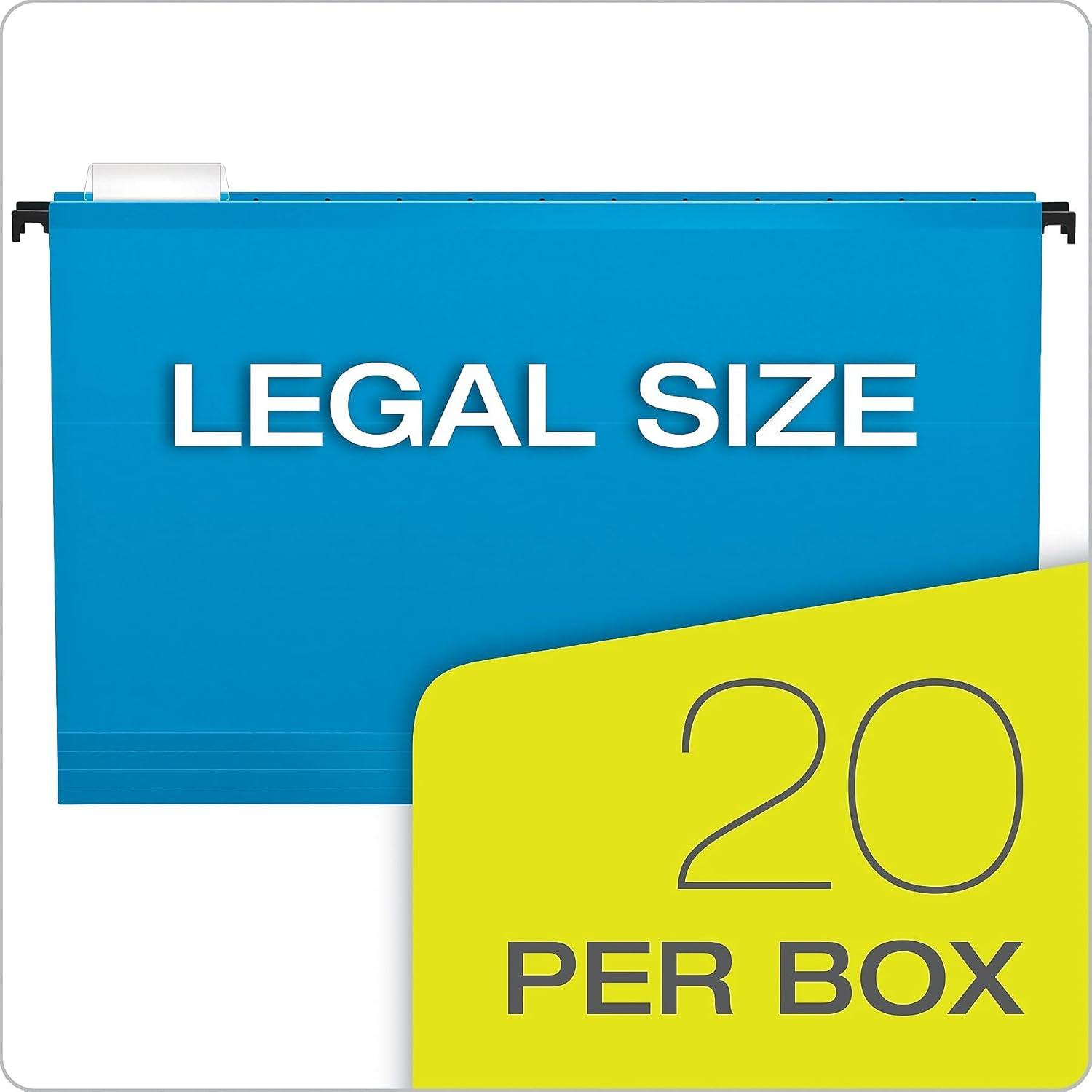 image:imagePendaflex SureHook Reinforced Hanging Folders Legal Size Yellow 15 Cut 20BX 6153 15 YELAssorted