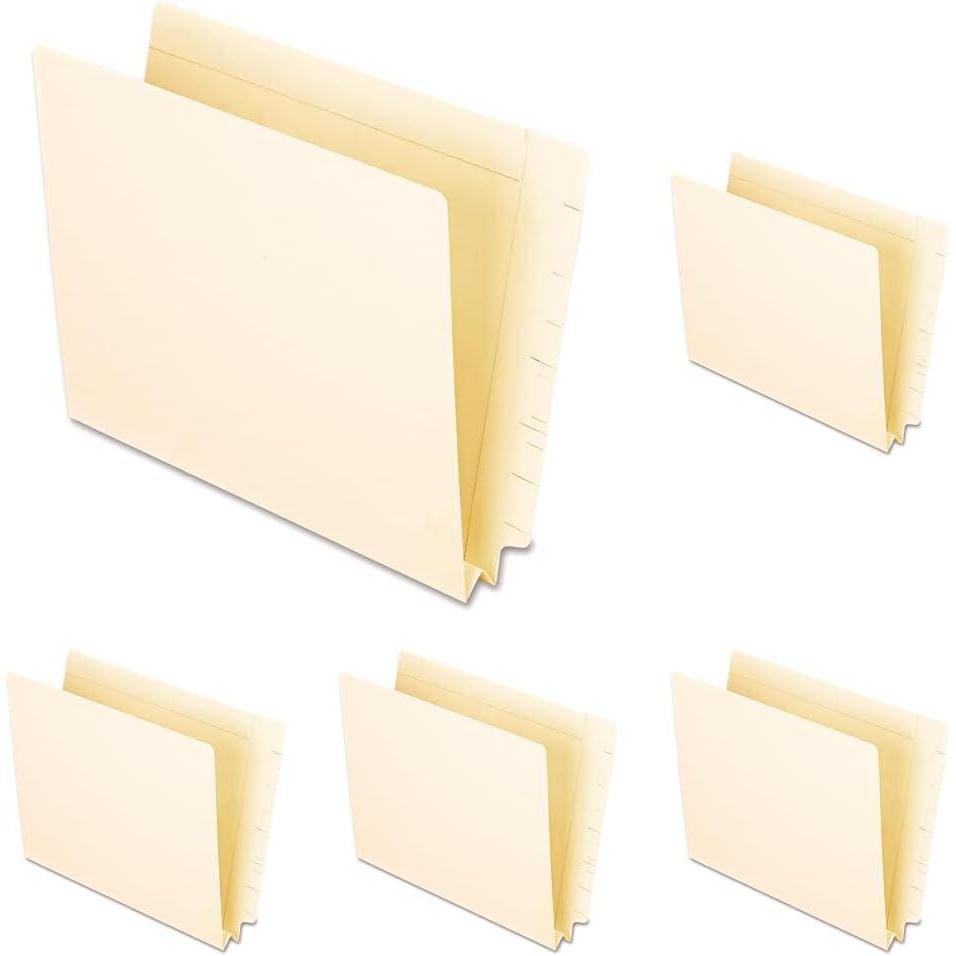 image:imagePendaflex 16625 End Tab Expansion Folders Straight Cut End Tab Letter Manila Box of 50Letter Pack of 5