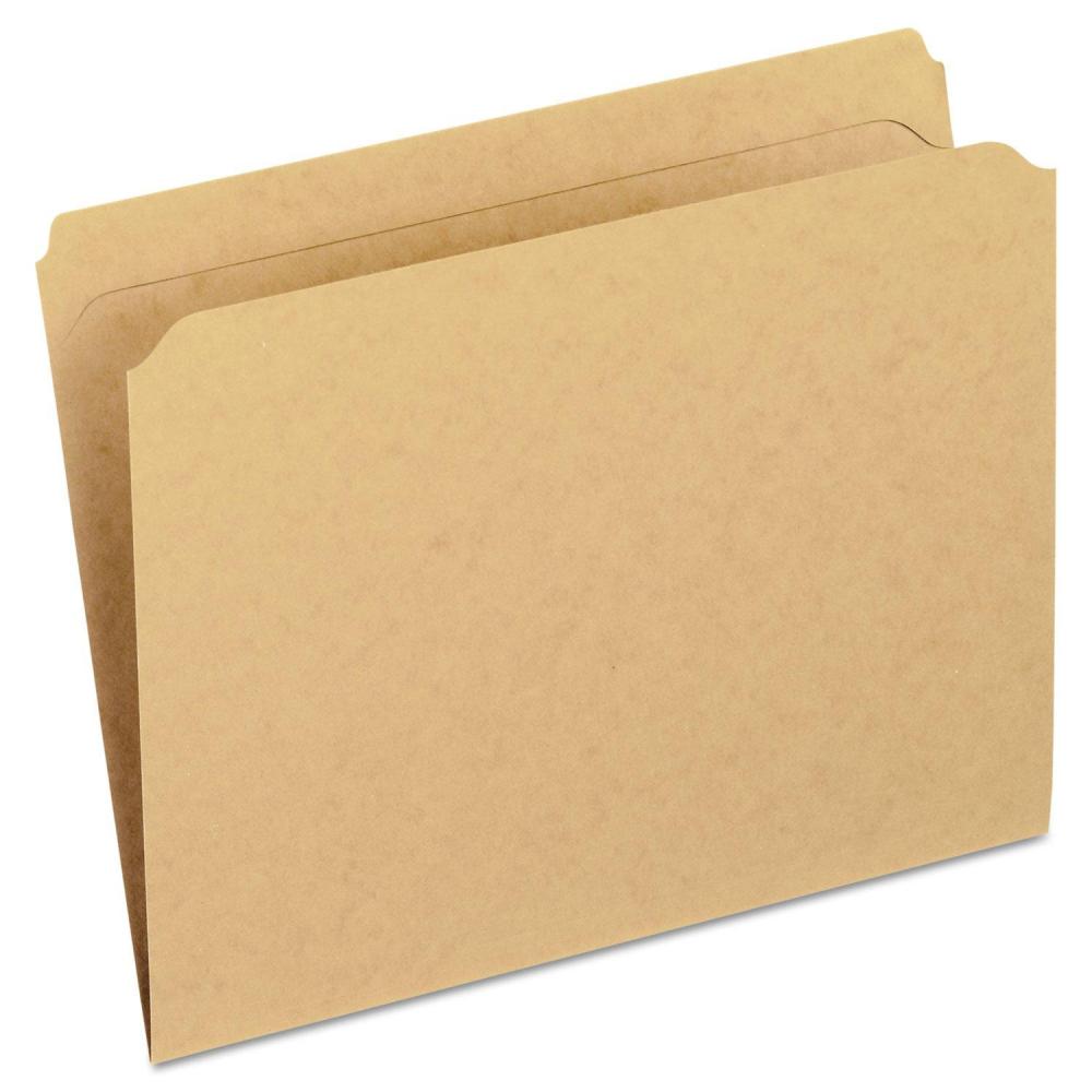 image:imagePendaflex 2Ply Dark Kraft File Folders Straight Cut Top Tab Letter Size BN 100 per Box RK152 Brown