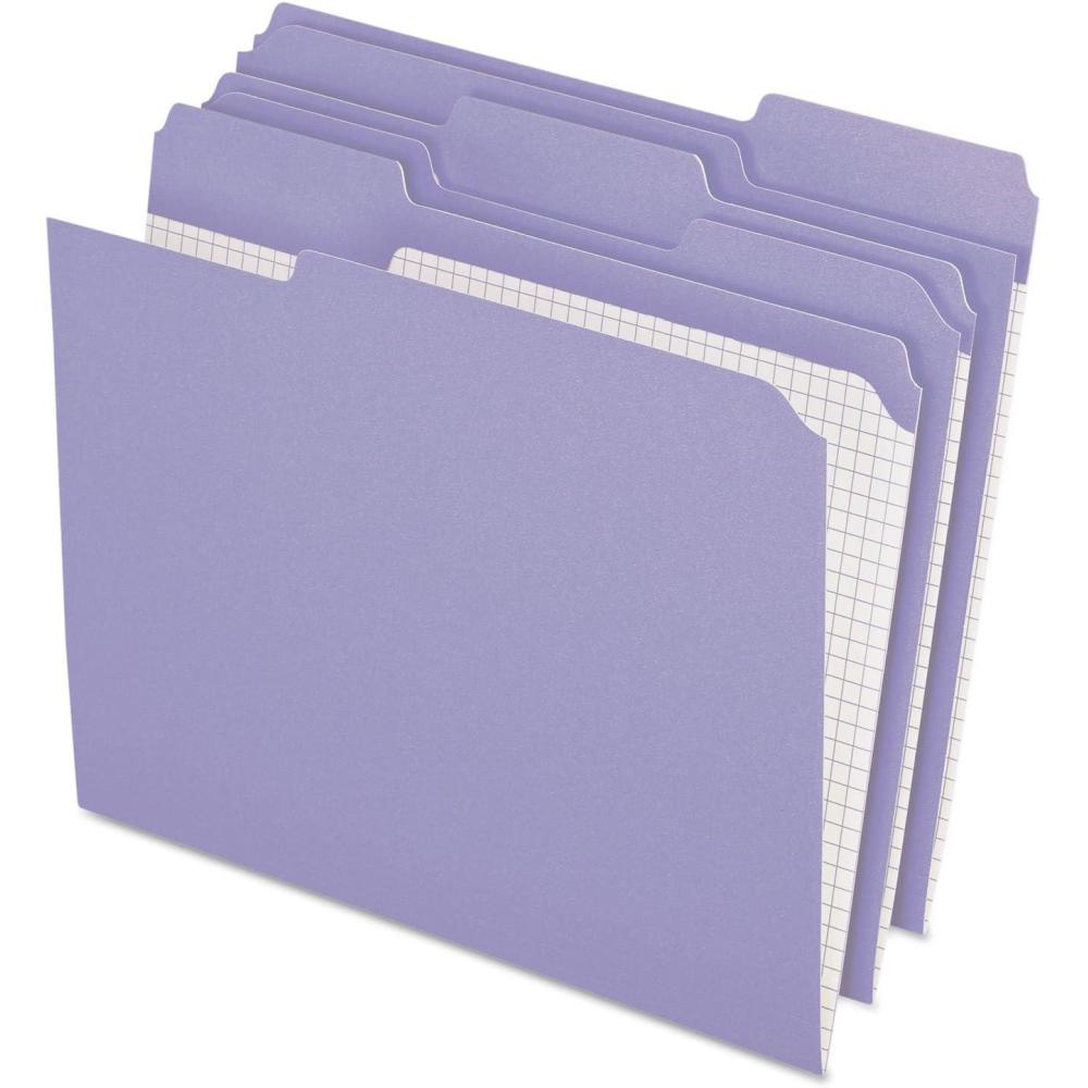 image:imagePendaflex Color File Folders with Interior Grid Letter Size Yellow 13 Cut 100BX R152 13 YELLV