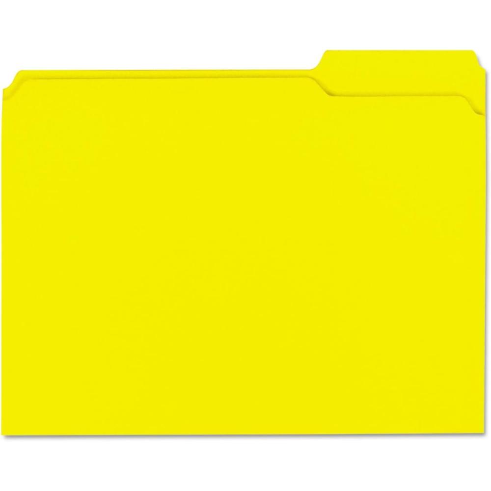 image:imagePendaflex Color File Folders with Interior Grid Letter Size Yellow 13 Cut 100BX R152 13 YELYellow