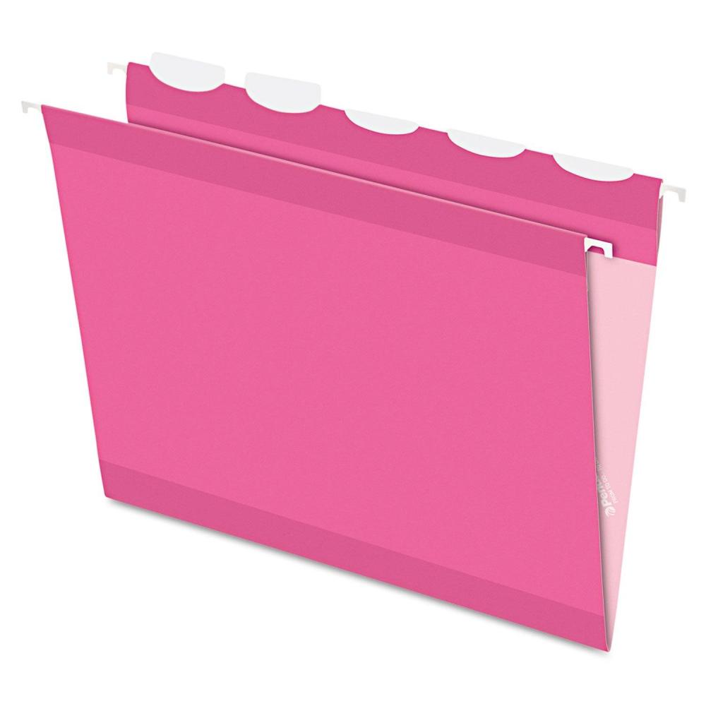 image:imagePendaflex Color Hanging Folders BuiltIn 15 Tab Letter Pink 20BX 90240