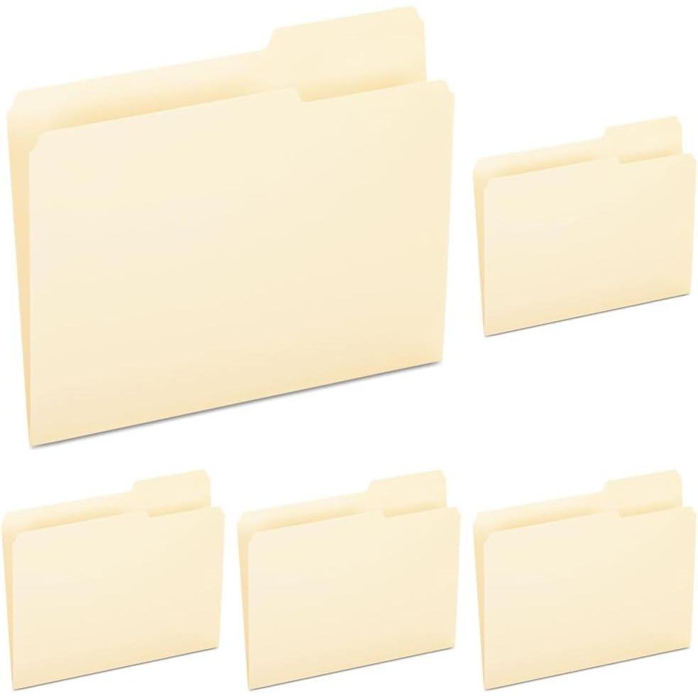image:imagePendaflex File Folders Letter Size Manila 13 Cut 100BX 752 133Letter Pack of 5