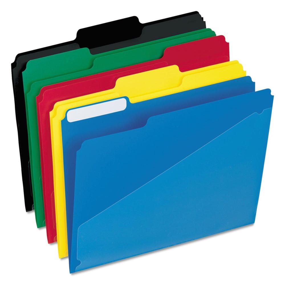 image:imagePendaflex Hot Pocket Poly File Folders 13 Cut Top Tab Assorted Colors 25 per Box 515