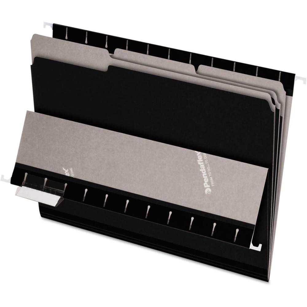 image:imagePendaflex Interior File Folders 13 Cut Top Tab Letter Size Black 100 per Box 4210 13 BLALetter