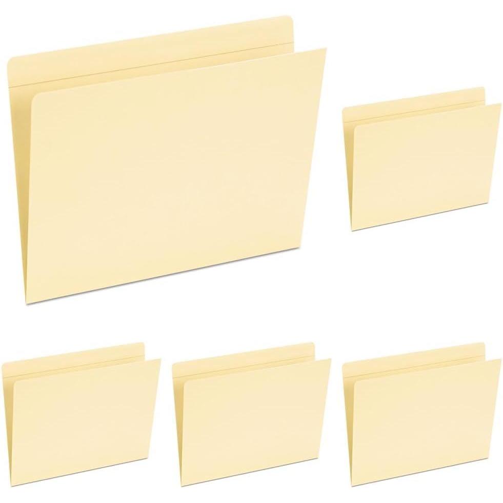 image:imagePendaflex Pocket Folders Straight Cut Top Tab Letter Manila 50 Per Box16651Letter Pack of 5