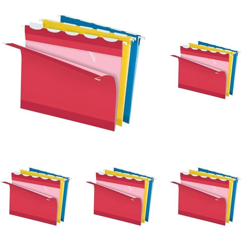 image:imagePendaflex ReadyTab Hanging File Folder Assorted Colors 15 Cut Tabs Letter Size 20 per Box 42891EELetter Pack of 5