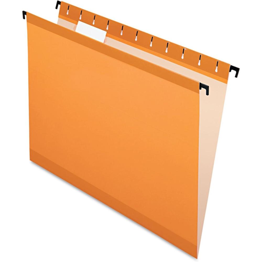 image:imagePendaflex SureHook Reinforced Hanging Folders Letter Size Bright Green 15 Cut 20BX 6152 15 BGROrange
