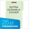 Pendaflex 17186 Pressboard Folders, 2 Fasteners, 2″ Expansion, 1/3 Tab, Legal, Green (Box of 25)(14 1/2″ x 9″ x 15″ (Pack of 4))
