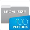 Pendaflex 435013BLU Interior File Folders, 1/3 Cut Top Tab, Legal, Blue (Box of 100)(Gray)