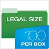 Pendaflex 435013BLU Interior File Folders, 1/3 Cut Top Tab, Legal, Blue (Box of 100)(Green)