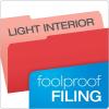 Pendaflex 435013BLU Interior File Folders, 1/3 Cut Top Tab, Legal, Blue (Box of 100)(Red)