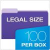 Pendaflex 435013BLU Interior File Folders, 1/3 Cut Top Tab, Legal, Blue (Box of 100)(Violet)
