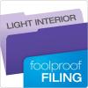 Pendaflex 435013BLU Interior File Folders, 1/3 Cut Top Tab, Legal, Blue (Box of 100)(Violet)