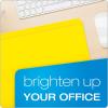 Pendaflex Color File Folders with Interior Grid, Letter Size, Blue, Straight Cut, 100/BX (R152 BLU)(Yellow)