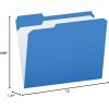 Pendaflex Color File Folders with Interior Grid, Letter Size, Yellow, 1/3 Cut, 100/BX (R152 1/3 YEL)(Blue)