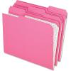 Pendaflex Color File Folders with Interior Grid, Letter Size, Yellow, 1/3 Cut, 100/BX (R152 1/3 YEL)(Pink)