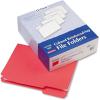Pendaflex Color File Folders with Interior Grid, Letter Size, Yellow, 1/3 Cut, 100/BX (R152 1/3 YEL)(Red)