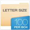 Pendaflex File Folders, Letter Size, Manila, 1/3 Cut, 100/BX (752 1/3-3)(Letter)