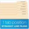 Pendaflex File Folders, Letter Size, Manila, 1/3 Cut, 100/BX (752 1/3-3)(Letter)