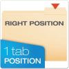 Pendaflex File Folders, Letter Size, Manila, 1/3 Cut, 100/BX (752 1/3-3)(Letter)