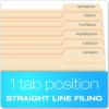 Pendaflex File Folders, Letter Size, Manila, 1/3 Cut, 100/BX (752 1/3-3)(Letter (Pack of 5))