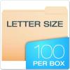 Pendaflex File Folders, Letter Size, Manila, 1/3 Cut, 100/BX (752 1/3-3)(Letter (Pack of 5))