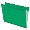 Pendaflex PFX42623 Ready-Tab Reinforced Hanging File Folders, Letter Size, Red, 5 Tab, 25/BX (42623)(Bright Green)