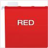 Pendaflex PFX42623 Ready-Tab Reinforced Hanging File Folders, Letter Size, Red, 5 Tab, 25/BX (42623)(Red)