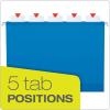 Pendaflex Ready-Tab Extra Capacity Reinforced Hanging File Folders, Letter Size, Assorted Colors, 5 Tab, 20/BX (42700)