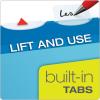 Pendaflex Ready-Tab Extra Capacity Reinforced Hanging File Folders, Letter Size, Assorted Colors, 5 Tab, 20/BX (42700)